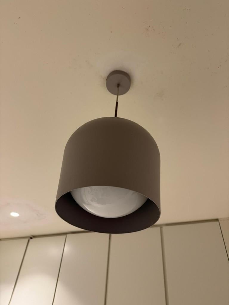 Mooie metalen, designlampen 2 stuks, Ophalen, Design, Zo goed als nieuw, Glas
