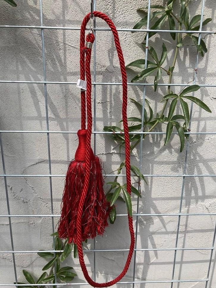 EMBRASSE GORDIJNSLUITER FLOS ROOD MET ZILVER NIEUW, Maison & Meubles, Accessoires pour la Maison | Autre, Neuf, Enlèvement ou Envoi