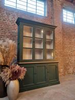 Massief houten buffetkast/vitrinekast GRATIS LEVERING, Ophalen, Gebruikt, 150 tot 200 cm, Landelijk