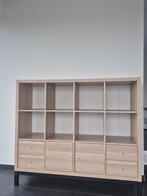 Nieuwe Kallax 3 x 4 met zwart onderstel, Huis en Inrichting, Kasten | Boekenkasten, Ophalen, 100 tot 150 cm, Eikenhout, Nieuw