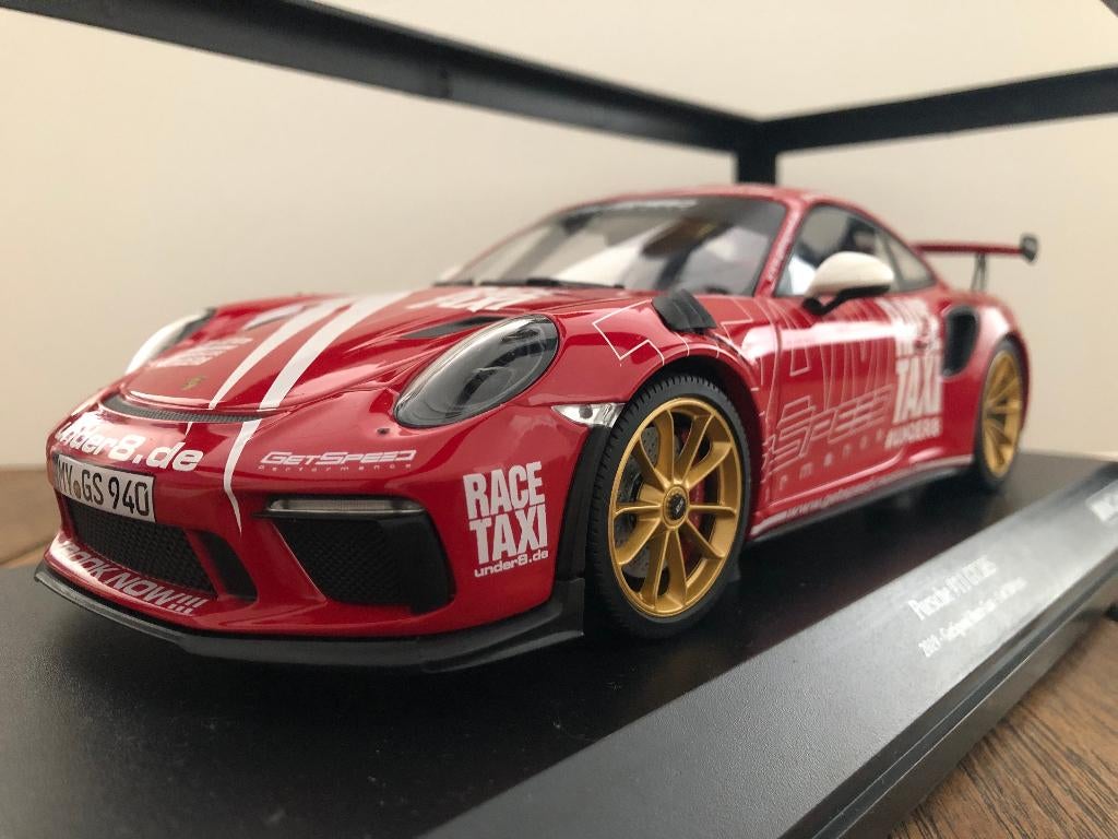 Minichamps Porsche 991 GT3 RS 2019 GetSpeed Race Taxi, Hobby en Vrije tijd, Modelauto's | 1:18, Nieuw, Auto, MiniChamps, Ophalen of Verzenden
