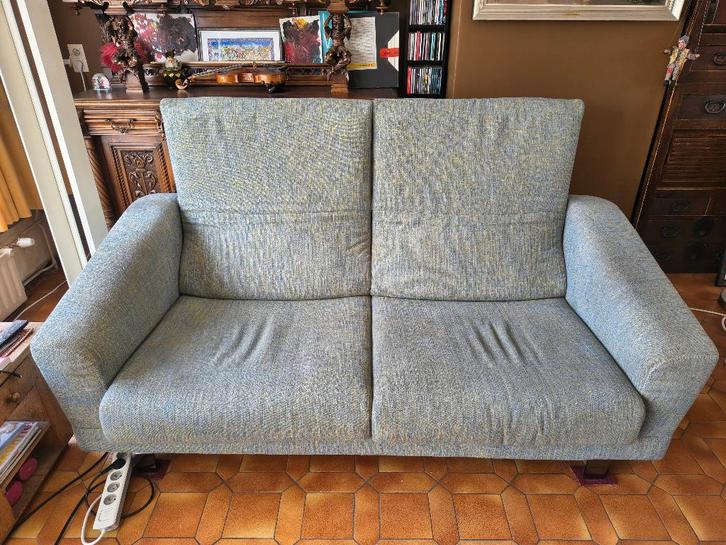 Durlet 3-zit in stof met manueel verstelbare rug, Huis en Inrichting, Zetels | Zetels, Gebruikt, Driepersoons, 150 tot 200 cm