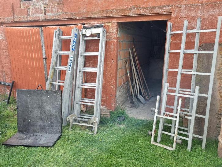 Simplex alu‑lift pannenlift 19m 220v zeer degelijk, Doe-het-zelf en Bouw, Bouwliften, Gebruikt, Bouwlift, Ophalen