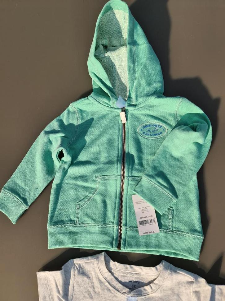 hoody, trui met rits 18m/86cm NIEUW, Enfants & Bébés, Vêtements de bébé | Taille 86, Comme neuf, Enlèvement