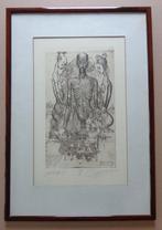 ROGER VAN BELLEGHEM / NAAKTEN / ZW-W ETS / 57x40cm / KADER, Antiek en Kunst, Kunst | Litho's en Zeefdrukken, Ophalen of Verzenden