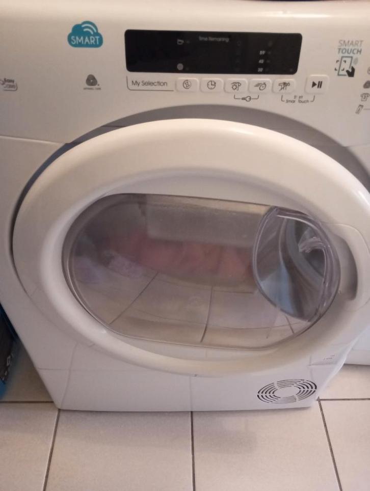 CANDY sèche-linge, Electroménager, Sèche-linge, Utilisé, Autres types, Chargeur frontal, 6 à 8 kg, 85 à 90 cm, Phase anti-froissage