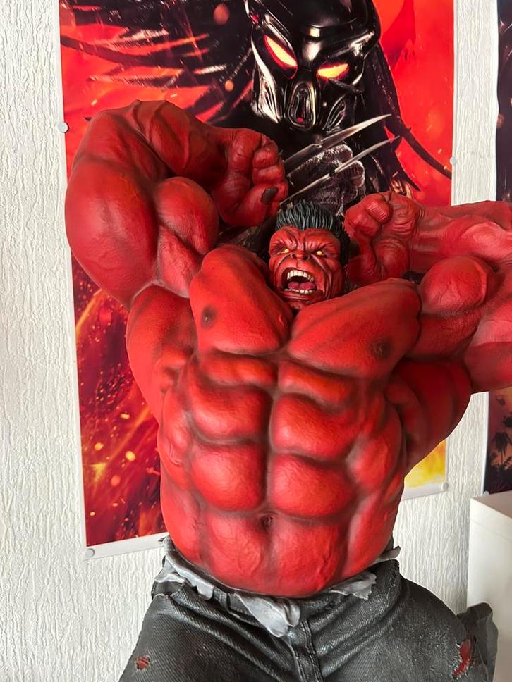 Sideshow hulk rouge 1/4, Verzamelen, Beelden en Beeldjes, Zo goed als nieuw, Ophalen