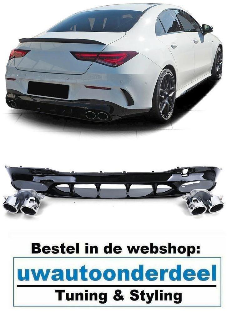Diffuser Uitlaat Dubbel Chrome Voor Mercedes CLA C118 AMG Lo, Autos : Divers, Tuning & Styling, Envoi