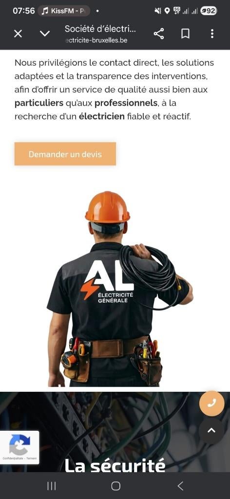 ELECTRICIEN Professionnel, Services & Professionnels, Électriciens, Service 24h/24, Garantie