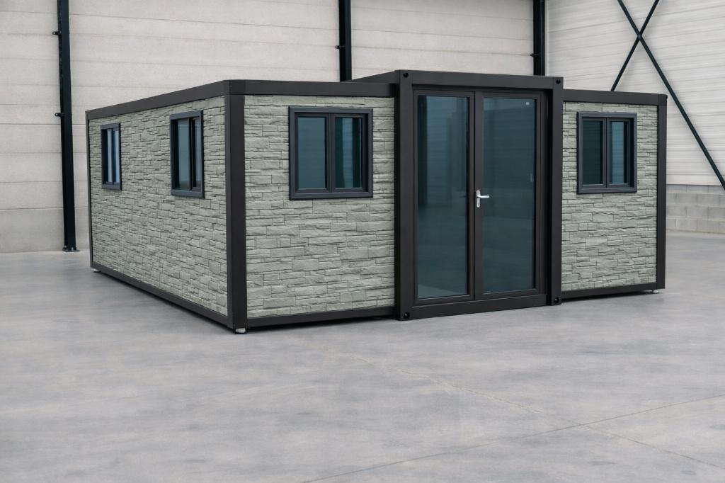 Tiny House, Containerwoning, Noodwoning, Tijdelijk Wonen, Tuin en Terras, Tuinhuizen, Nieuw, Tuinhuis, Metaal, 500 cm of meer