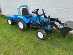 Kindertractor met aanhangwagen speelgoed tractor, Kinderen en Baby's, Speelgoed |Speelgoedvoertuigen, Ophalen, Gebruikt