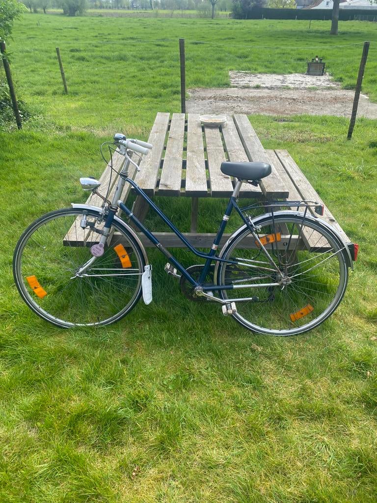 Retro fiets met versnellingen, Ophalen