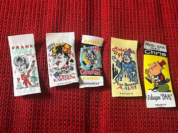 Nominette prins en keizer Aalst carnaval, Collections, Broches, Pins & Badges, Comme neuf, Enlèvement ou Envoi