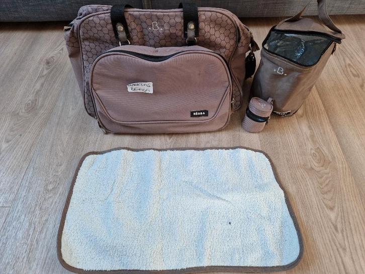 Luiertas Béaba + accessoires – compleet pakket, Enfants & Bébés, Sac à langer bébé, Utilisé, Sac d'épaule, Enlèvement