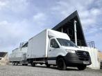 Mercedes-Benz Sprinter 317 47.500 € + TVA / Hayon / Attelage, Autos, Cuir, Entreprise, Entretenue par le concessionnaire, Noir