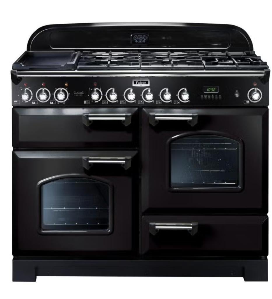 Fornuis Falcon Deluxe 110vm zwart, Ophalen, Gebruikt, Hete lucht