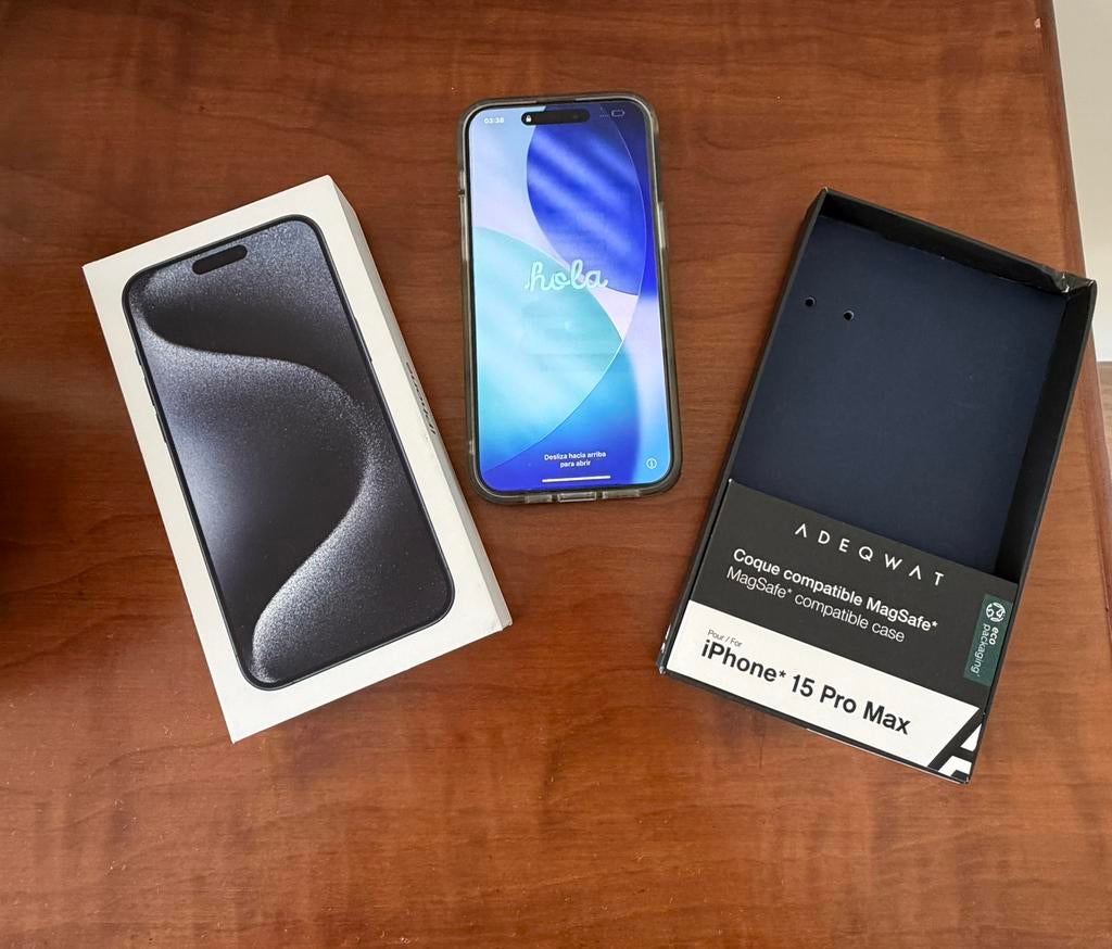 Iphone 15 pro max + case, Ophalen of Verzenden, Zo goed als nieuw, Bescherming