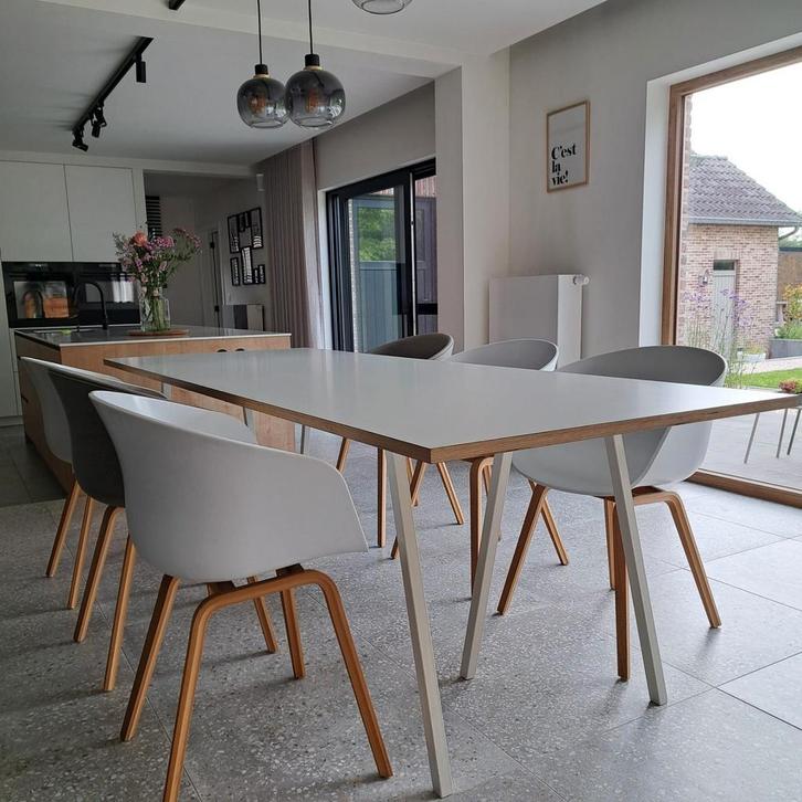 HAY eettafel + 6 stoelen AAC HAY, Huis en Inrichting, Tafels | Eettafels, 200 cm of meer, Kunststof, Ophalen