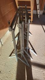 4 tréteaux de maçon galvanisés, Enlèvement, Comme neuf, Pliable ou rétractable/escamotable, Moins de 2 mètres