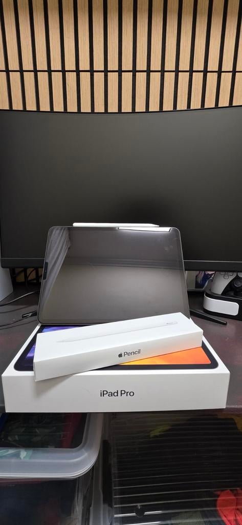 iPad Pro 11" (2ème génération) 128Go + Apple Pencil 2, Enlèvement, Comme neuf