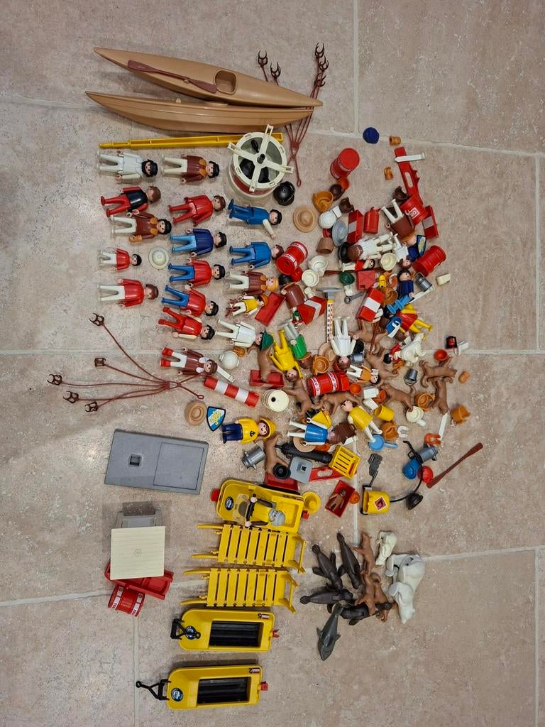 Lot vrac de Playmobil Geobra Vintage, Enlèvement ou Envoi
