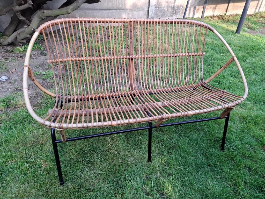 Canapé vintage en rotin, Enlèvement