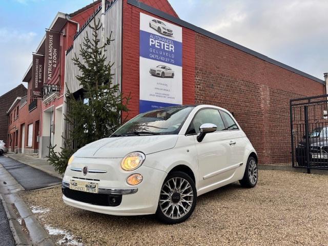 FIAT 500 LOUNGE leder-airco-alu velgen 2014 GARANTIE !, Autos, Fiat, Entreprise, Achat, ABS, Airbags, Air conditionné, Bluetooth