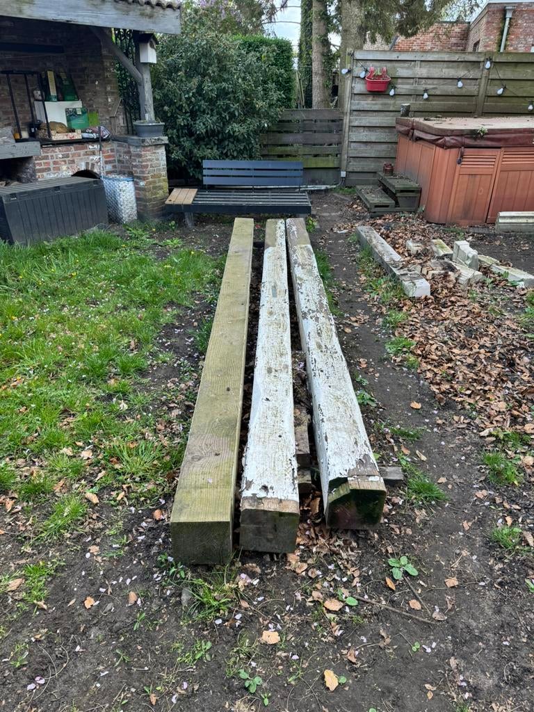 Eiken balken, 50 mm ou plus, 300 cm ou plus, Chêne, Enlèvement