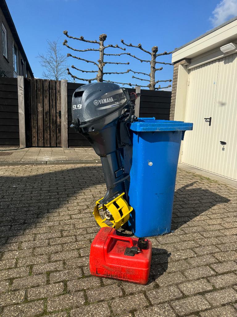 Yamaha 9.9 pk 4 takt langstaart buitenboordmotor, Ophalen, 5 tot 10 pk, Viertaktmotor, Zo goed als nieuw
