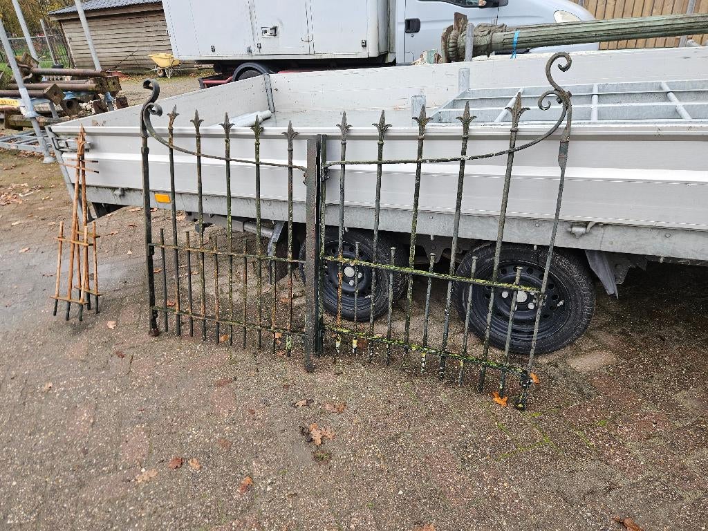 2 delige Oude poort, Ophalen, Gebruikt, IJzer