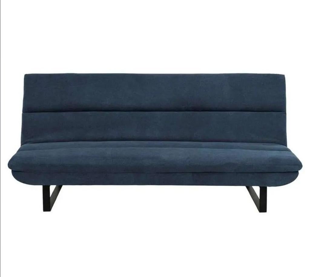 Canapé convertible Adelaide bleu foncé Leen Bakker, Comme neuf, Bleu