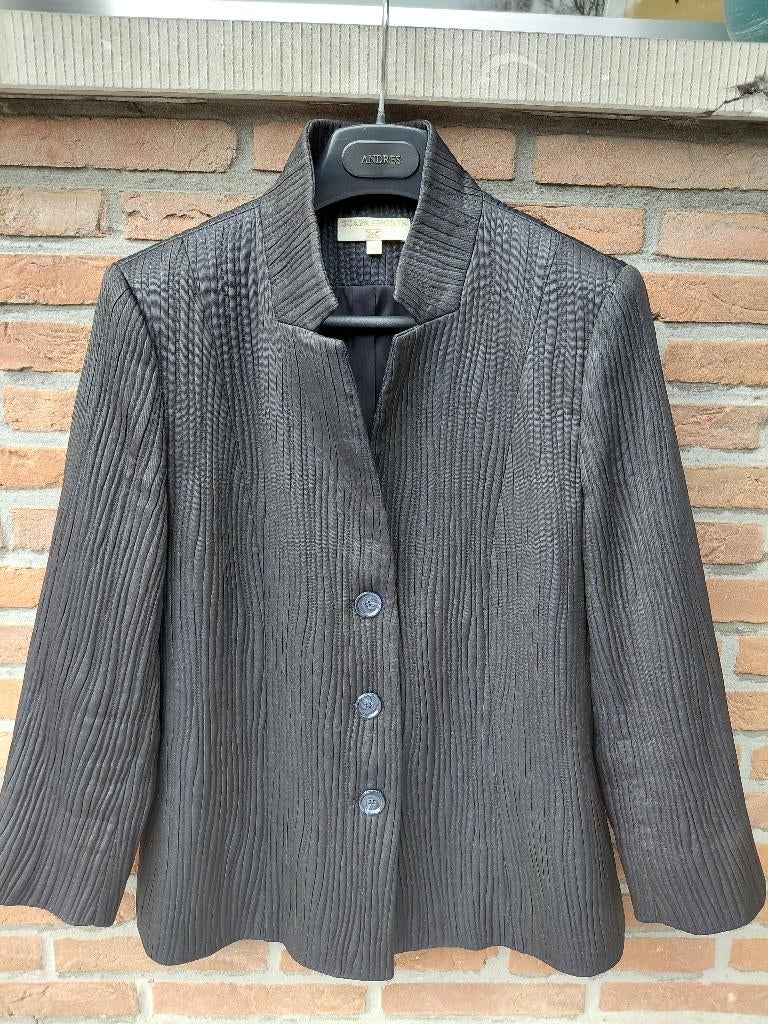 Scapa Sports - Prachtig Zwart Jasje met Structuur Maat 44, Scapa, Enlèvement ou Envoi, Manteau, Noir