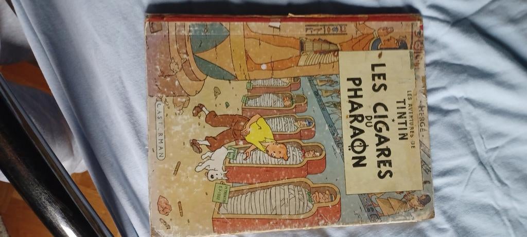 Album Tintin de 1955  "les cigares du pharaon ", Livres, Enlèvement ou Envoi, Une BD, Utilisé, Hergé.