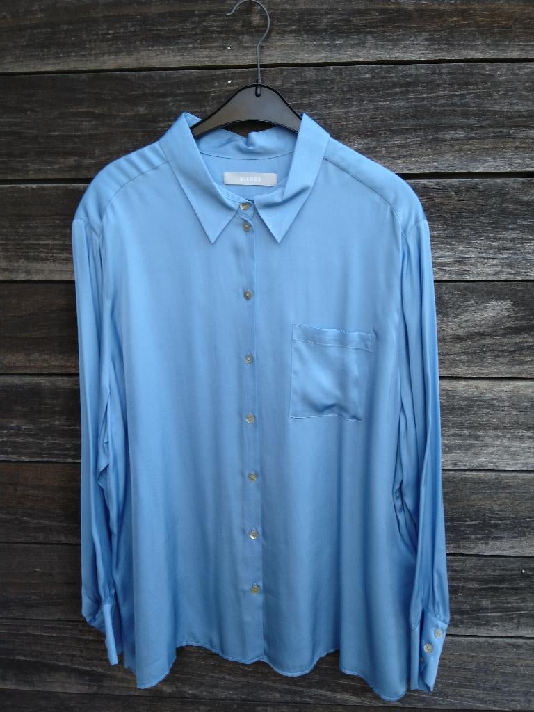 Nieuw : Bianca : Lichtblauwe Bloes In Maat 48, Kleding | Dames, Bianca, Blauw, Maat 46/48 (XL) of groter, Nieuw