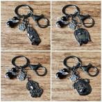 Tas / Sleutelhanger div. hondenrassen gunmetal/zwart + engel, Verzenden, Nieuw, Dier of Natuur