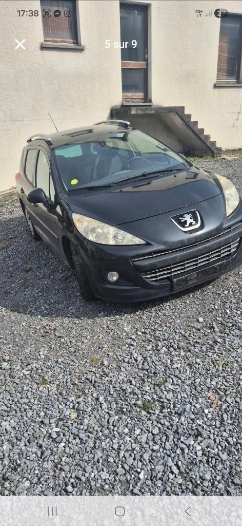 Peugeot 207 SW, Voorwielaandrijving, 1600 cc, Zwart, 5 deurs