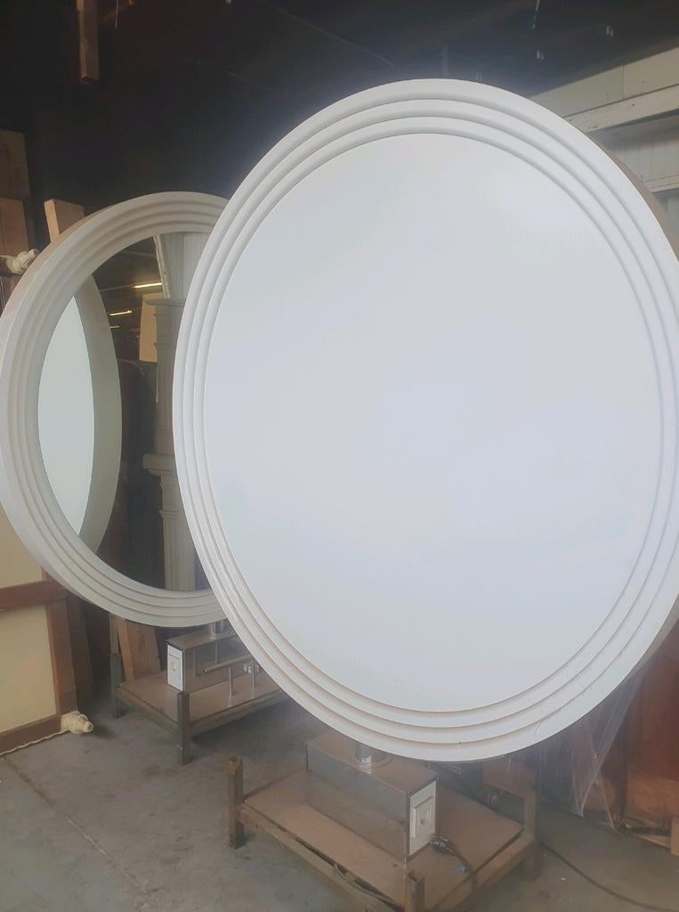 2 Grote spiegels 180 cm doorsnede met licht, Enlèvement, Rond