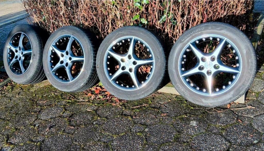 Pneus été 205/55-16 avec jantes VW, Ophalen, Gebruikt, 16 inch, Banden en Velgen