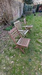 Houten tuinstoelen, Ophalen