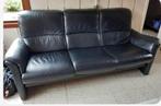 3-zit zetel gratis, Huis en Inrichting, Ophalen, Gebruikt, Rechte bank, Leer