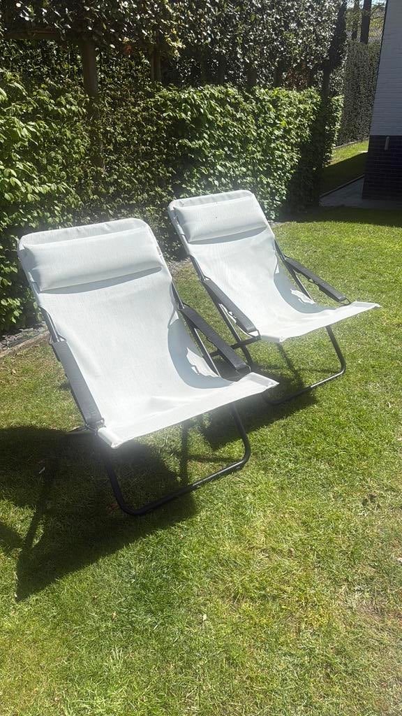 Opklapbare ligstoel van Lafuma, Tuin en Terras, Ophalen, Zo goed als nieuw, Overige materialen, Inklapbaar