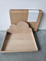 Display/presentatie bord wolk (hout), Ophalen, Zo goed als nieuw, Geboortebord
