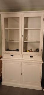 Witte landelijke buffetkast te koop, Enlèvement, Utilisé, Autres essences de bois, Landelijk