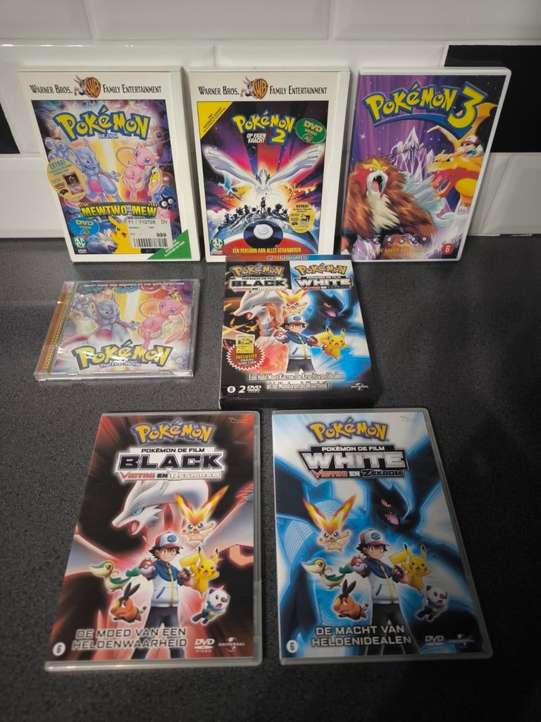 De 3 eerste Pokémon films

Black & white en de eerste cd, Enlèvement