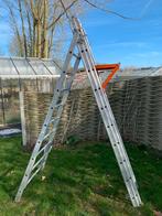 Échelle en aluminium avec support., Bricolage & Construction, Échelles & Escaliers, Enlèvement, Comme neuf, Échelle