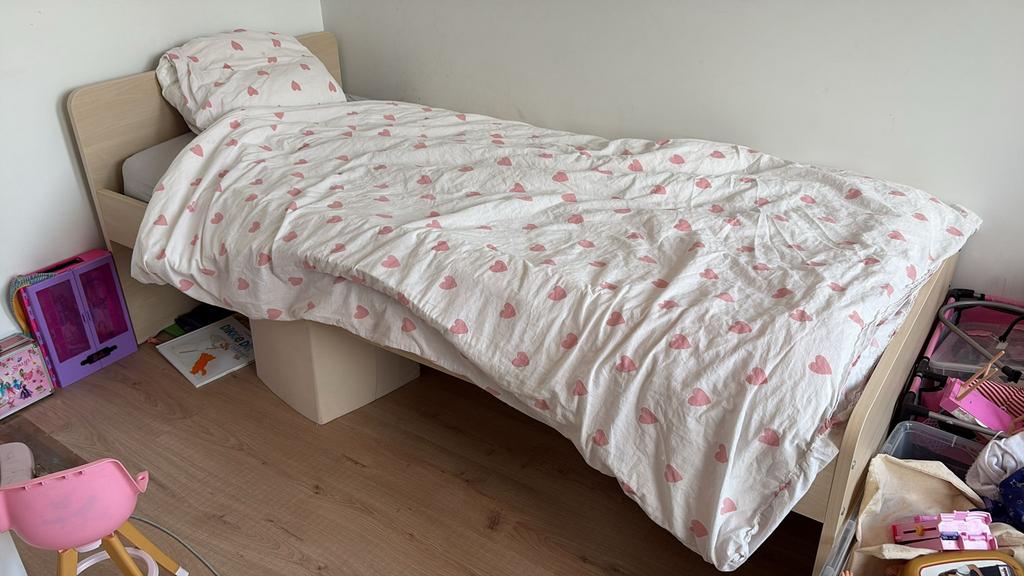 Eenpersoonsbed, Ophalen, Gebruikt, Lattenbodem