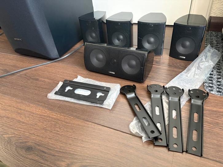 Canton MX 5.1, récepteur Sony STR-DH720 et subwoofer SA-W101, TV, Hi-fi & Vidéo, Ensembles home-cinéma, Utilisé, Système 5.1, 70 watts ou plus
