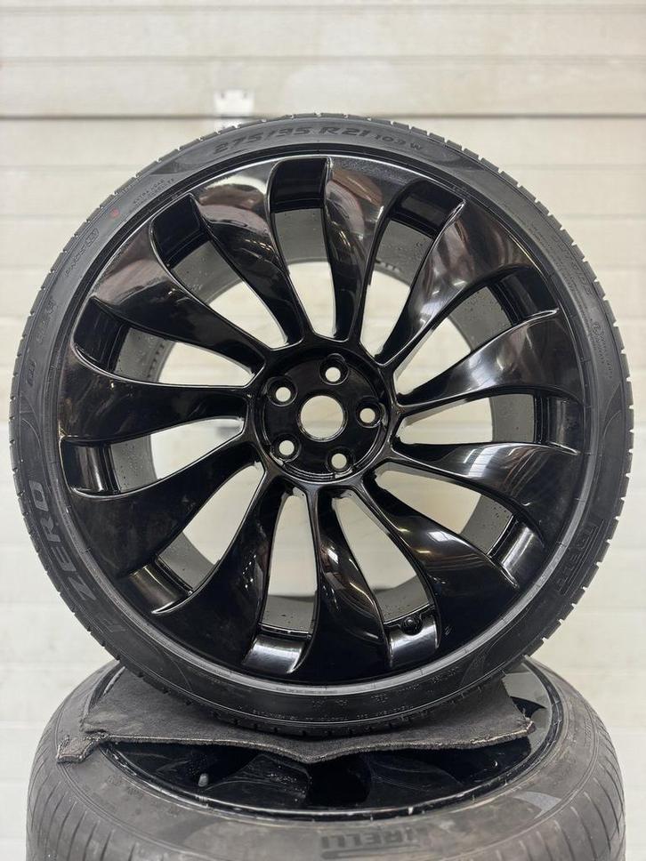 TESLA MODEL Y VELGEN 21 INCH ZOMERBANDEN NIEUW UBER TURBINE, Auto-onderdelen, Banden en Velgen, Banden en Velgen, 21 inch, 255 mm
