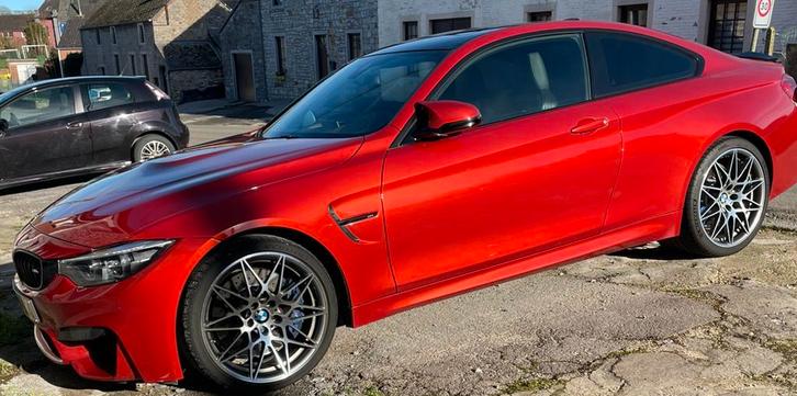 Bmw M4, Auto's, BMW, Particulier, 4 Reeks, Benzine, Euro 6, Coupé, 3 deurs, Automaat, Rood, Overige bekleding, Achterwielaandrijving