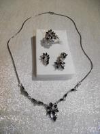 Parure bijoux anciens collier, bague et boucles d'oreilles, Enlèvement, Argent, Collier